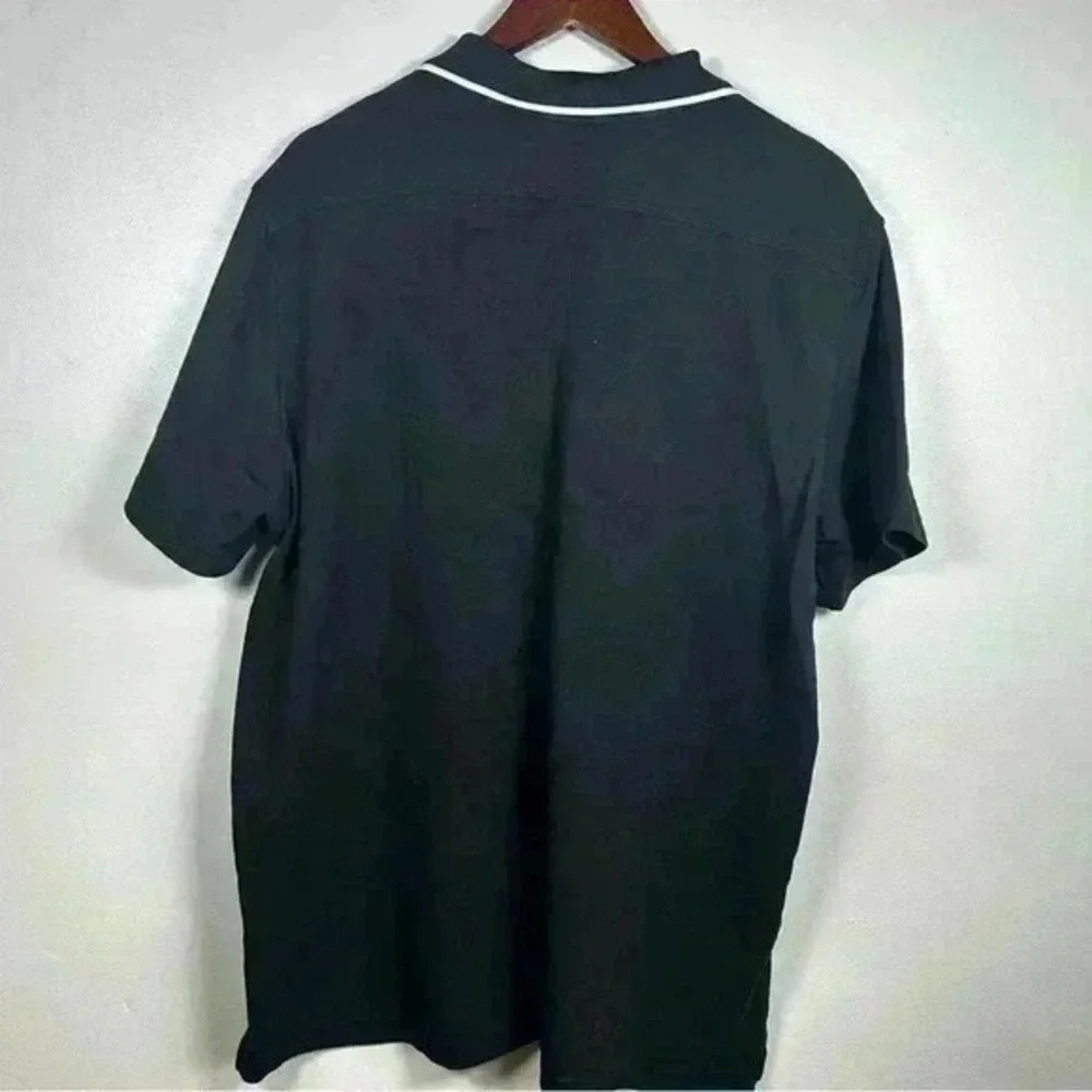 Adidas Mens Black Polo Shirt Short Sleeve Climalite‎ Size 2XL
